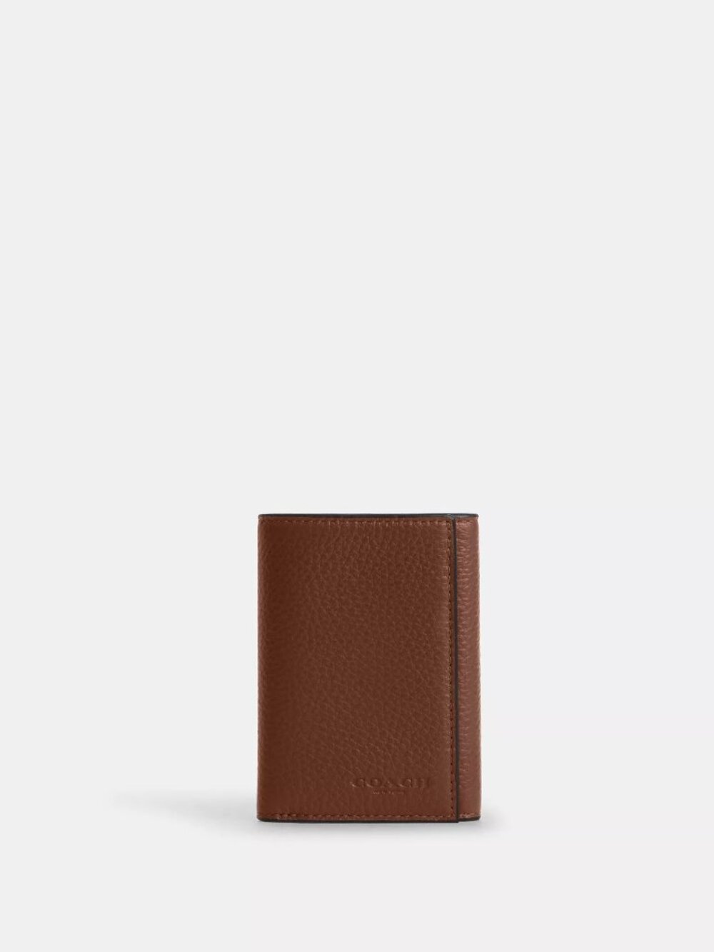 Coach Trifold Wallet In Saddle